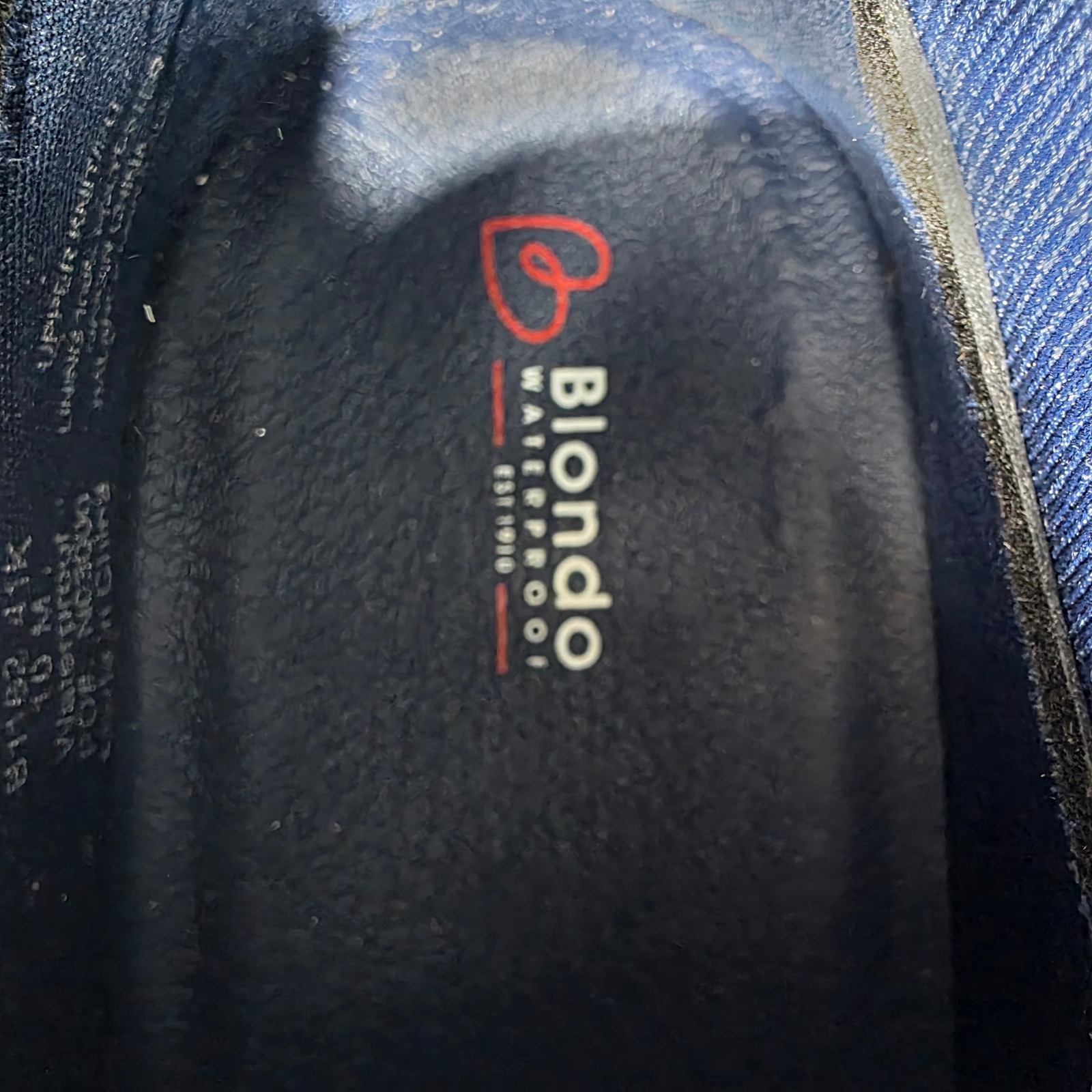 Blondo Kingsley Knit Waterproof Slip On Sneakers Men Size 10 Navy Blue New — image 5 of 8